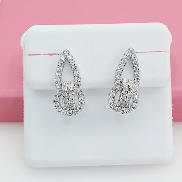 "925 Sterling Silver Cubic Zirconia Earrings, U19254686 - Picture 11 of 11